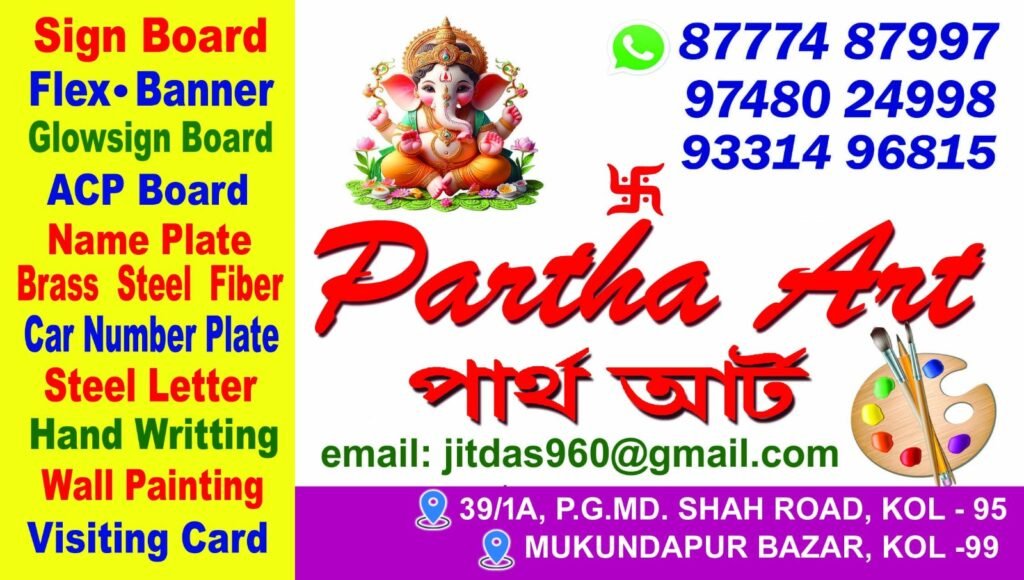 Partha Art Printing Services 